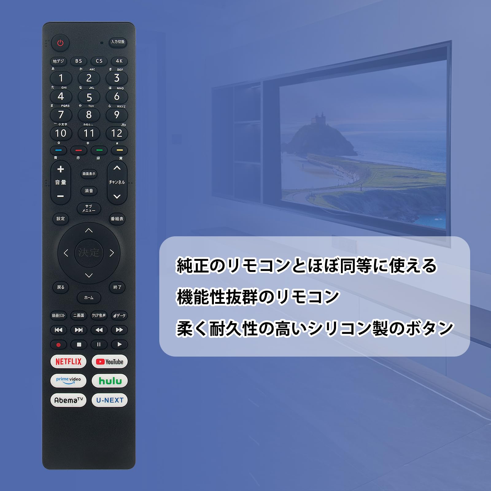 Amazon | テレビ用リモコン EN3A40 fit for Hisense ハイセンス